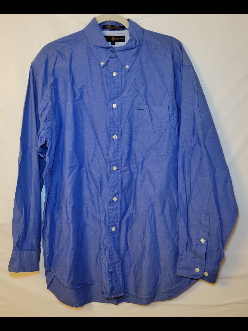 Tommy Hilfiger men's blue button-down shirt